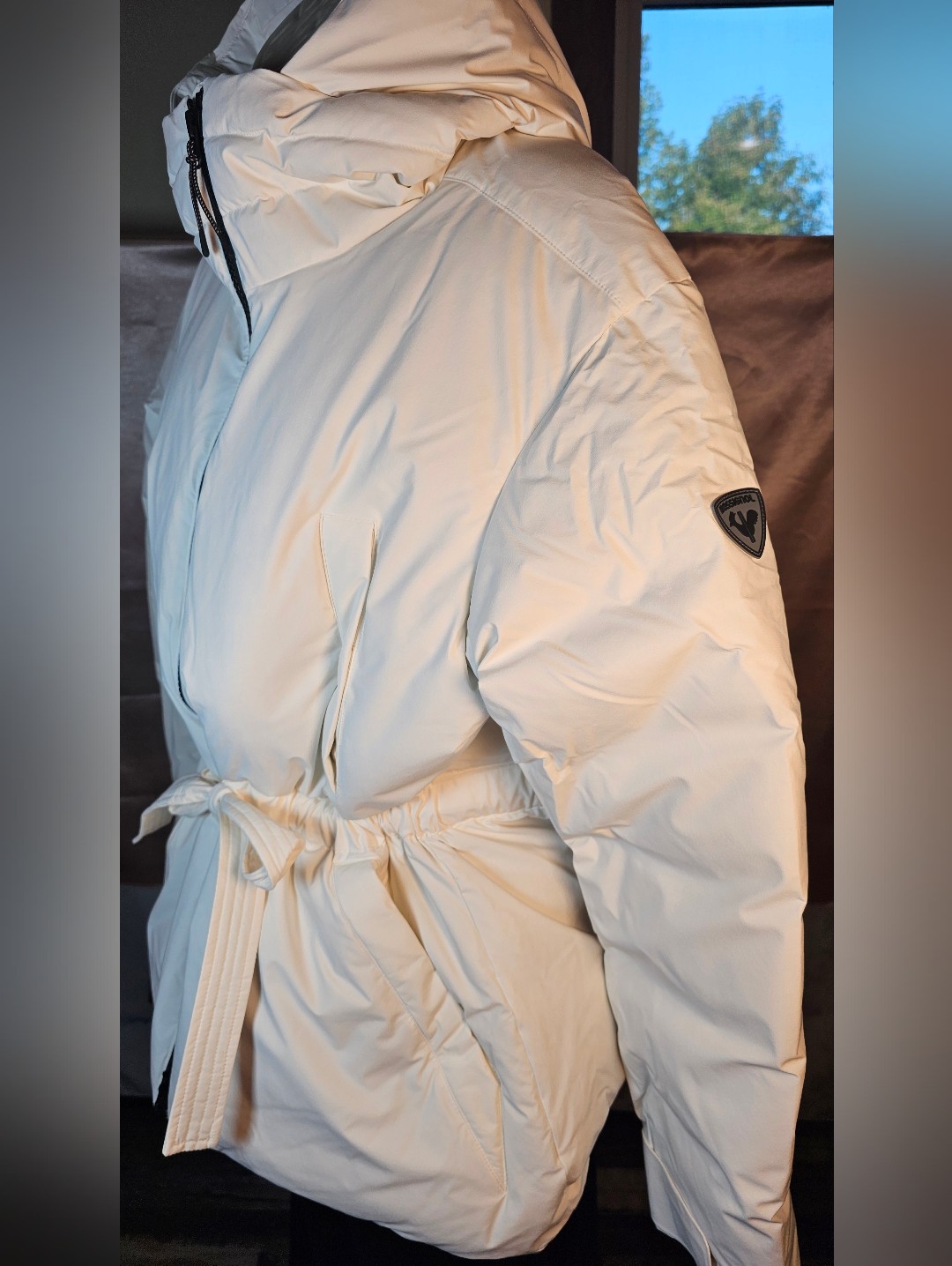 Rossignol Chavanette Down Parka Nature White Belted Large Nwt — image 2 of 8